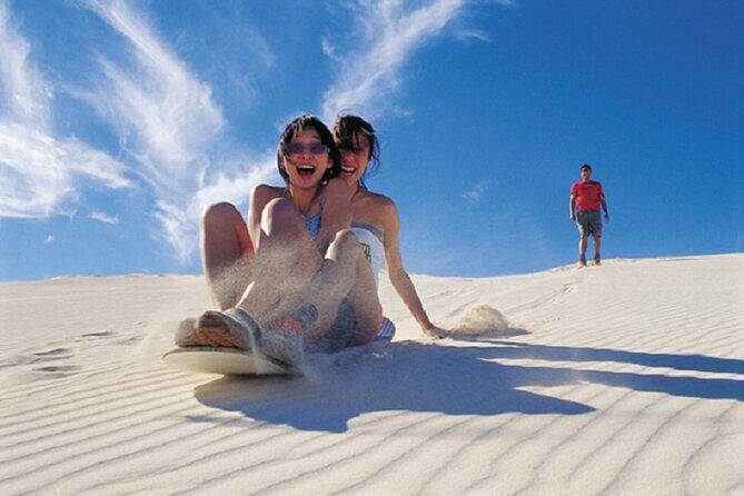 3 Day Pink Lake and Margaret River tour - Day 1: Lancelin sand dunes, Lobster Shack, and Pink Lake color surprises