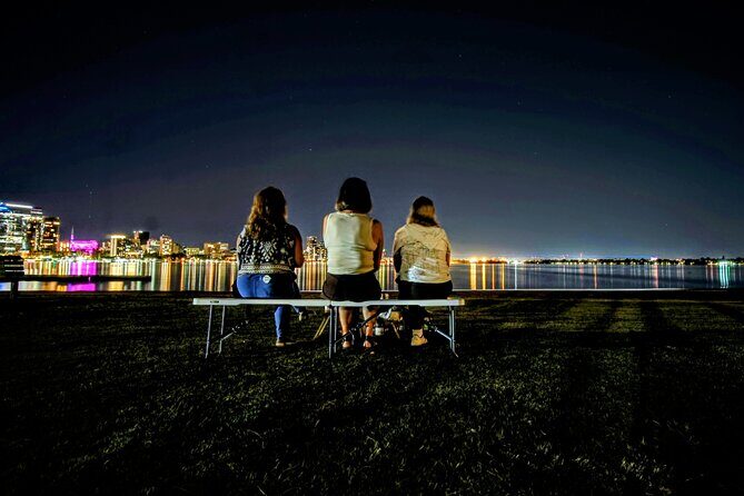 Perth City Lights Instagram Tour with Dessert - Matagarup Bridge and Boorloo Bridge: changing color across the Swan