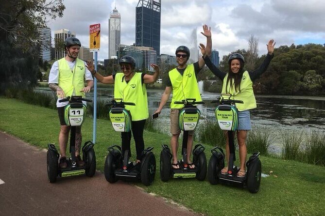 Perth East Foreshore and City Segway Tour - Getting started at Barrack Street Jetty (and getting comfortable quickly)