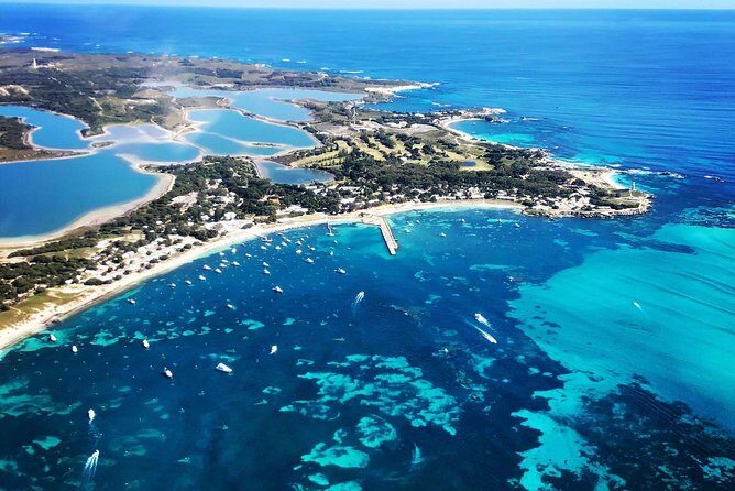 Rottnest Island Scenic Flight or 1/2 Day stopover - Stop 1 over Fremantle and the Swan River: getting your bearings fast